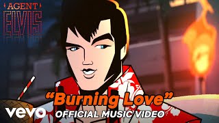 Elvis Presley  Burning Love Agent Elvis  Official Animated Music Video [upl. by Klute]