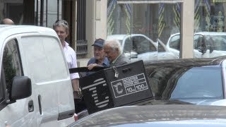 EXCLUSIVE  Jean Paul Belmondo and friends had coffee in Paris [upl. by Jeroma783]