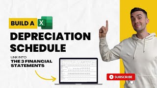 Depreciation Schedule  How to Calculate amp Link into 3 Financial Statements [upl. by Poock537]