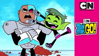 Food Fight  Teen Titans GO  cartoonnetworkuk [upl. by Yert]