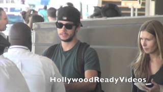 Exclusive Dylan OBrien arrives at LAX airport in LA for a departing flight to NYC [upl. by Lilybelle719]