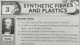 8th class  Physical science  3Synthetic Fibres and Plastics lesson  question and answers [upl. by Luna]