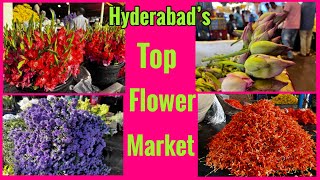 Hyderabad’s Biggest Flower Market।Gudimalkapur।wholesale Flower Market [upl. by Suirada]