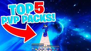 TOP 5 MCPE PVP TEXTURE PACKS  FPS BOOST Minecraft Bedrock [upl. by Llemrej]