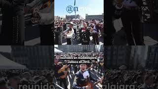 Mariachis rompen récord mundial 🤯 musica mexico mariachi guitarra cdmx [upl. by Zoi]