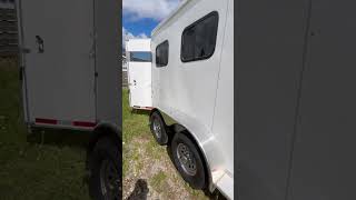 BRAND NEW 2024 Adam 29441 2 Horse Slant Load Bumper Pull with Dressing Room horse trailer [upl. by Burck529]