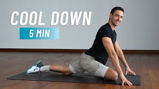 5 Min Full Body Cool Down Stretches  Do After Every Workout [upl. by Egduj]