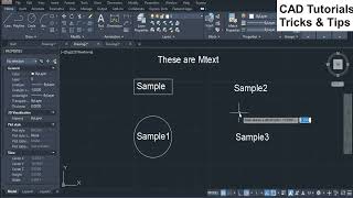 How to add Frame on Mtext or Text AutocadMulti text borderText borderText frameText frame circle [upl. by Sandy]