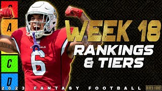 Top 36 Running Back Rankings  Week 18 Fantasy Football [upl. by Oriole]