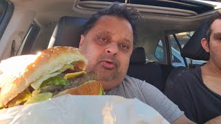 Texas Double Whopper in NY review mukbang [upl. by Foulk]