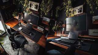 My 2023 Dark Aesthetic Home Office  Part 2 Plants Setup Updates amp More [upl. by Gale325]