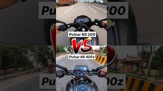 Pulsar NS 200 vs NS 400z 🔥 Gear Challenge shorts ns400z [upl. by Satsoc577]