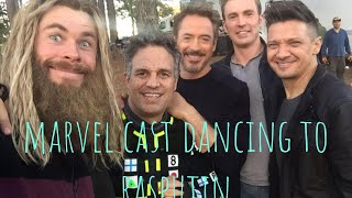 Marvel cast dancing to rasputin [upl. by Enileme]