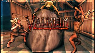 We Can FINALLY Destroy The GIANT STONE In Our HOME in VALHEIM [upl. by Winifred]