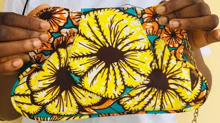 DIY  Unique Africa Print Clasp Purse  Tutorial [upl. by Tloh]