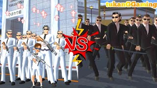 Yuta Jadi Mafia Yakuza Putih VS Yakuza Himawari 😱 Sakura School Simulator [upl. by Kitti]