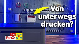 Von unterwegs drucken mit der FRITZBox  Frag FRITZ [upl. by Anaugahs575]