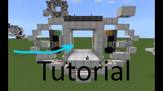 Minecraft Tutorial 4x4 piston door PEXboxPS4Windows10Switch [upl. by Ahsrat689]