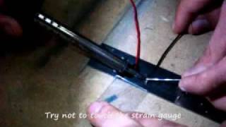 strain gauge installation [upl. by Ihel]