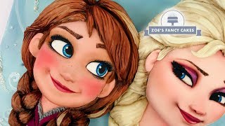 Anna cake tutorial Frozen birthday cakes [upl. by Hsotnas731]