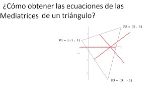 Rectas de un triángulo  Mediatrices [upl. by Aurelie]