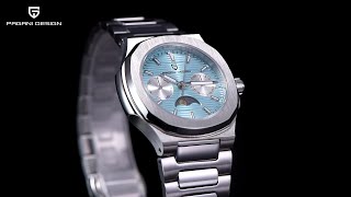 PAGANI DESIGN PD1786 Quartz Womens Watches Luxury 32mm Stainless Steel Waterproof Wrist Watch [upl. by Sukramed]