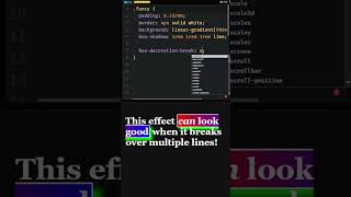 Oneliner to fix shadows borders and gradients that break multiple lines [upl. by Minetta]