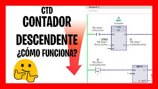 ✅ Como PROGRAMAR TIA PORTAL CURSO de PLC QUÉ ES UN CONTADOR DESCENDENTE CTD en un PLC 🚀 [upl. by Annoirb]