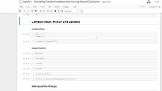 Simulating Random Numbers from the LogNormal Distribution [upl. by Atnwahs]