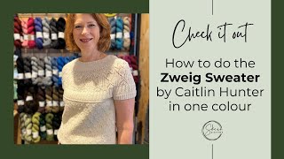 How to make Zweig by Caitlin Hunter with short sleeves [upl. by Anilrahc794]