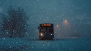 🔴Abandoned Bus in a Raging Blizzard  Sleep to the Roar of Howling Winds and Icy Desolation [upl. by Nailimixam]