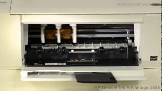 HP Deskjet Ink Advantage 2545  Installing Ink Cartridges [upl. by Osmond]