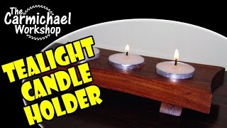 How to Make a Tealight Candle Holder  Easy DIY Woodworking Project [upl. by Giltzow]