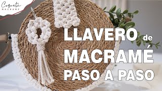 Llavero de macramé Un proyecto divertido y relajanteCoqueta Macramé [upl. by Aneleairam789]