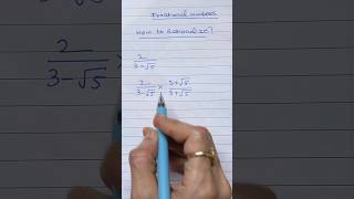 How to rationalize the denominator class 9 rationalisation class9maths shorts algebra maths [upl. by Nadbus148]