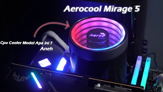 CPU Cooler RGB 400 Ribuan   Review Aerocool Mirage 5 [upl. by Enimajneb]