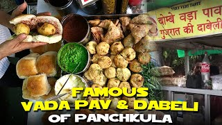 Famous Vada Pav amp Dabeli of Panchkula  Panchkula Street Food  Fod Vlog [upl. by Reinald351]