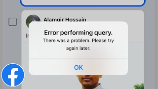 Facebook Error Performing Query Problem  How to Fix Facebook Error Performing Query Problem [upl. by Luy]