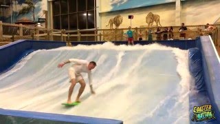 Lifeguards shred the FlowRider at Kalahari Waterpark  Sandusky OH [upl. by Aloysius]