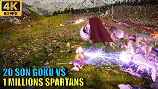 20 Goku vs 1 Million Spartans The ULTIMATE Showdown You Wont Believe [upl. by Kronfeld]