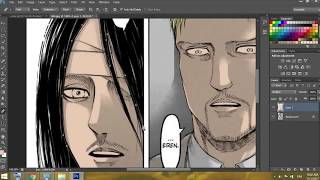 how to color manga pages for beginners with Photoshop [upl. by Ees]