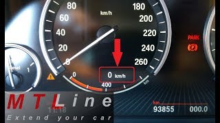 BMW 7 Series  F01 MY2012  digital speed display activation – digitalni prikaz hitrosti [upl. by Weldon327]