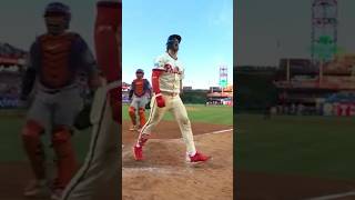 Bryce Harper Gets Hyped Up After Home Run ⚾️ mlb baseball phillies shorts [upl. by Leuqcar]