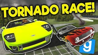 STUNT RACE ENDS IN TORNADO SURVIVAL  Garrys Mod Gameplay  Gmod FNAF Roleplay Survival [upl. by Ajad]