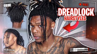 Dreadlock HAIRSTYLES For MEN  NO Retwist [upl. by Deraj279]