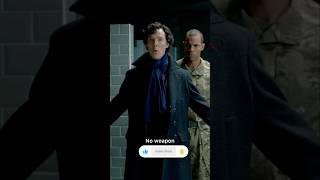 Man stabbed to death but no weapon  sherlockholmes sherlock movieclips murdermystery [upl. by Rolan]