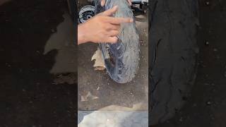 Honda dio tyre problem how to check tyre🛞🛞honda bikelover bike automobile [upl. by Chui]