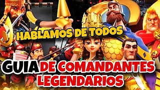 GUÍA DE COMANDANTES LEGENDARIOS  RISE OF KINGDOMS [upl. by Anigue]