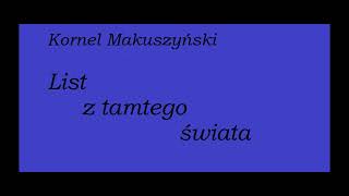 Kornel Makuszyński List z tamtego świata Audiobook Cała książka [upl. by Yemirej99]