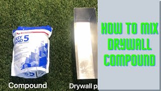 How to properly mix join compound easy sand 5 min [upl. by Nomihs]